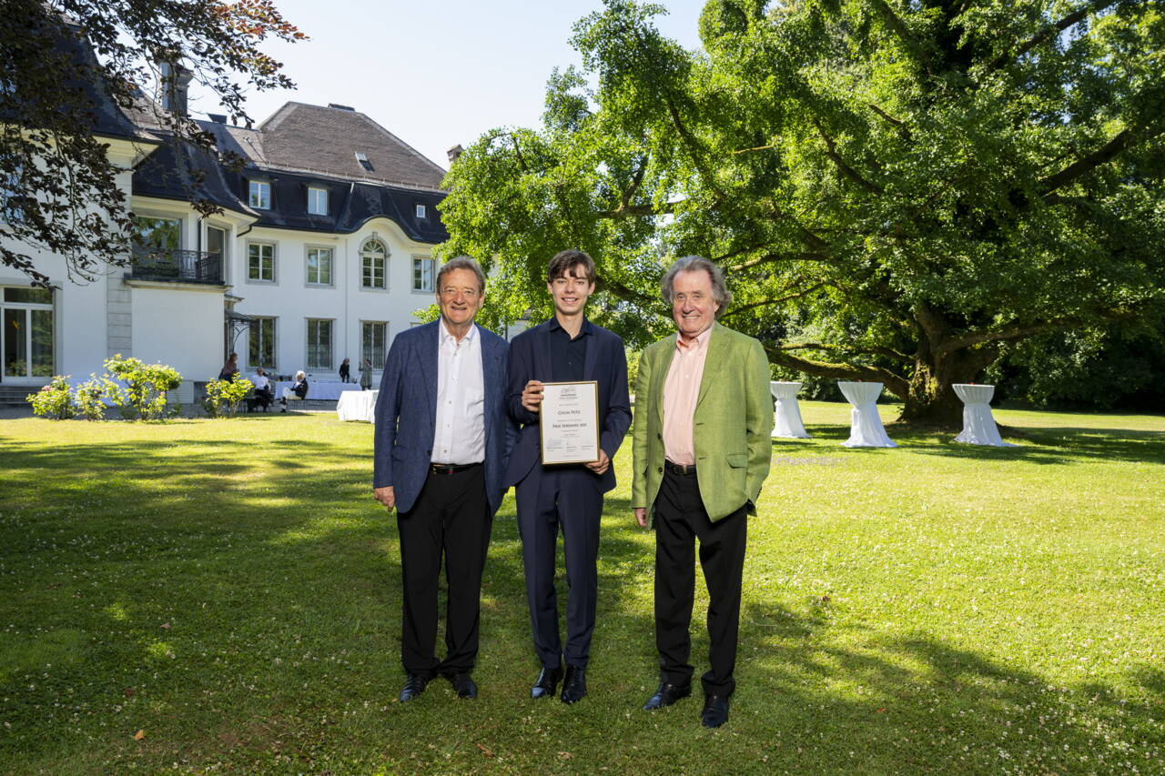 v.l.n.r. Adrian Flury, Colin Pütz, Rudolf Buchbinder © Thomas Entzeroth